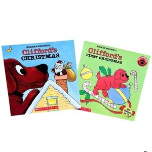 Clifford’s Christmas / Clifford’s First Christmas Norman Bridwell Lot (2) Books